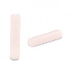 Glass beads tube 4x20mm Nude pink